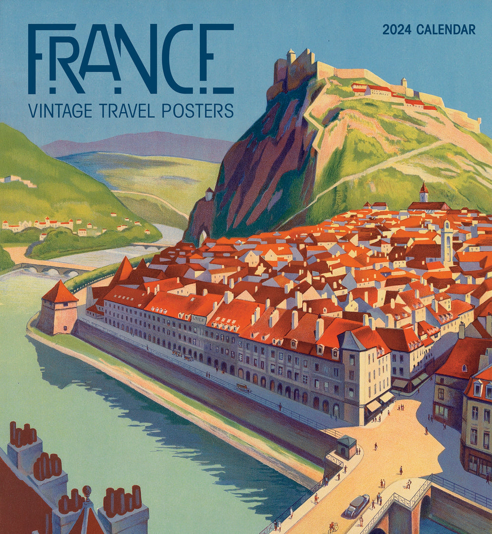 France: Vintage Travel Posters 2024 Wall Calendar