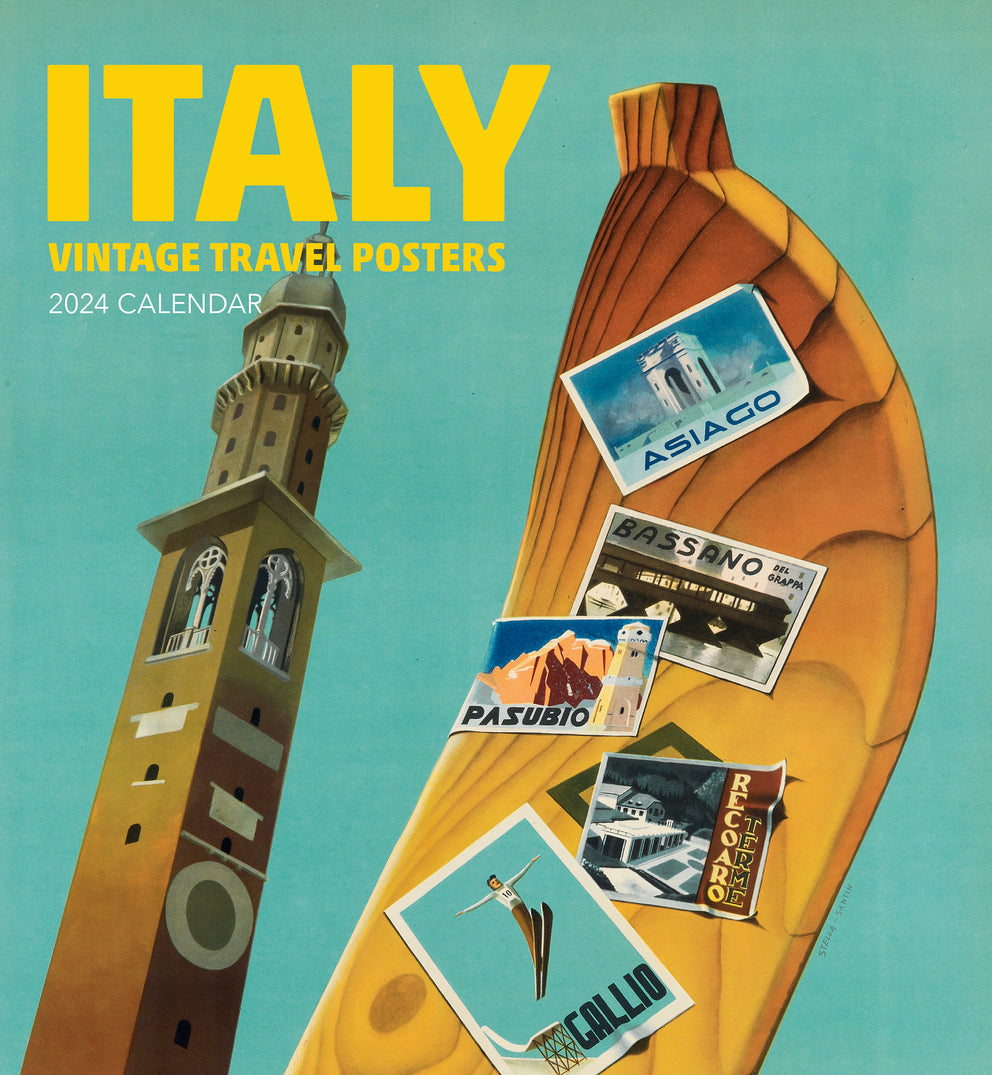 Italy: Vintage Travel Posters 2024 Wall Calendar